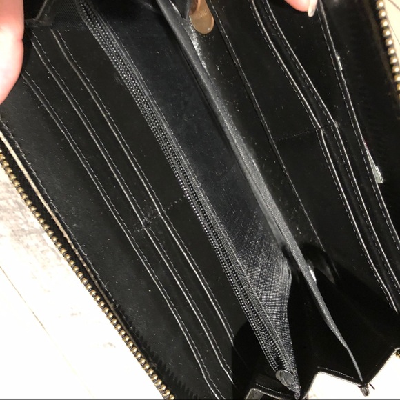 SOLD! Woven Black Wallet - Picture 4 of 5